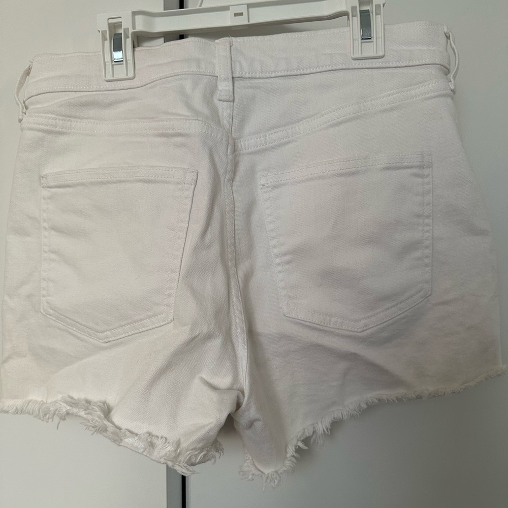 GAP white denim shorts